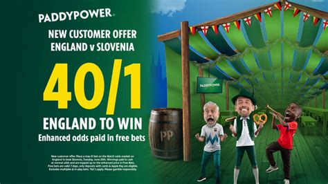 England vs Slovenia offer: Get England to win at 40/1 with Paddy .